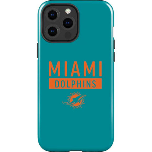 NFL Miami Dolphins Teal Performance Series iPhone 15 Pro Max Impact Case